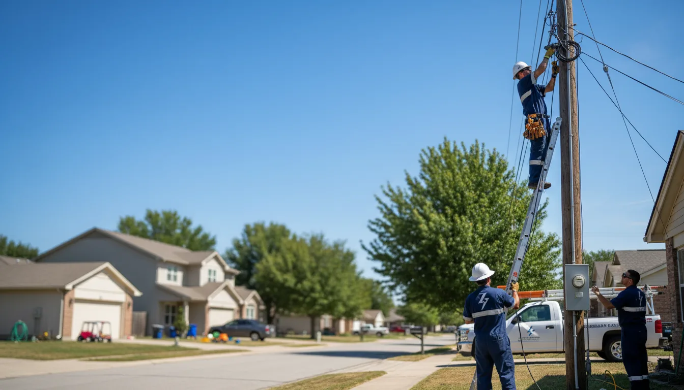 Residential electrician providing installation services in Northboro, IA
